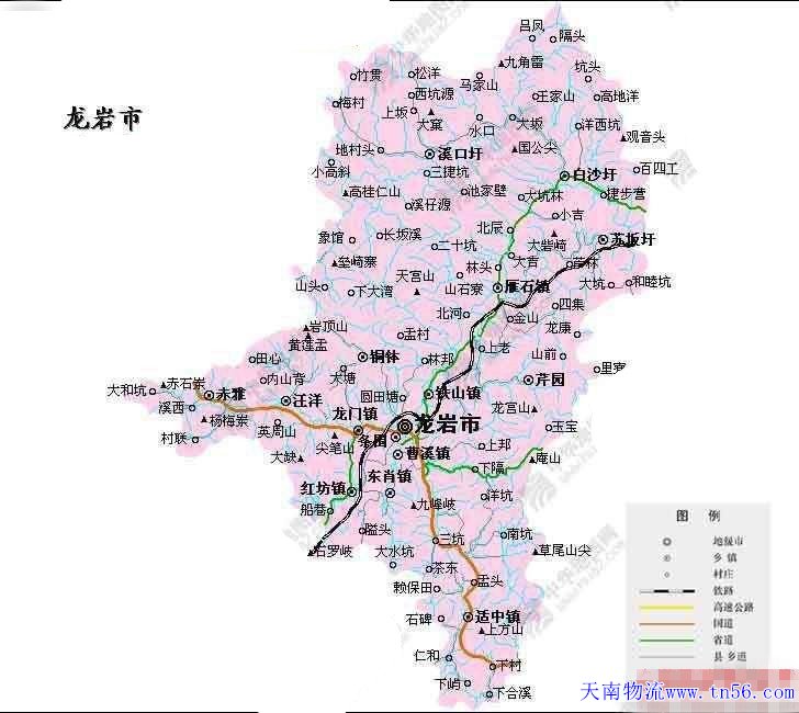 東莞到龍巖市地圖 www.cd35418.cn